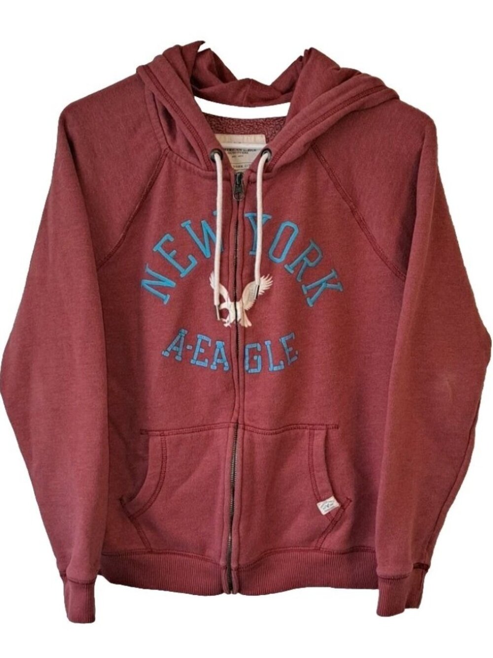 American Eagle Women's Medium Pink hoodie full zip sweatshirt
